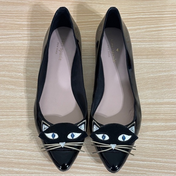 kate spade Shoes - Kate Spade Cat Flats Natasha Patent Leather 8.5M Iconic Rare Chic